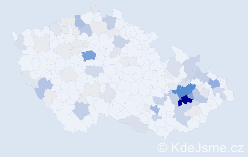 Příjmení: 'Zedek', počet výskytů 312 v celé ČR