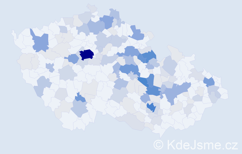 Příjmení: 'Luňáčková', počet výskytů 487 v celé ČR