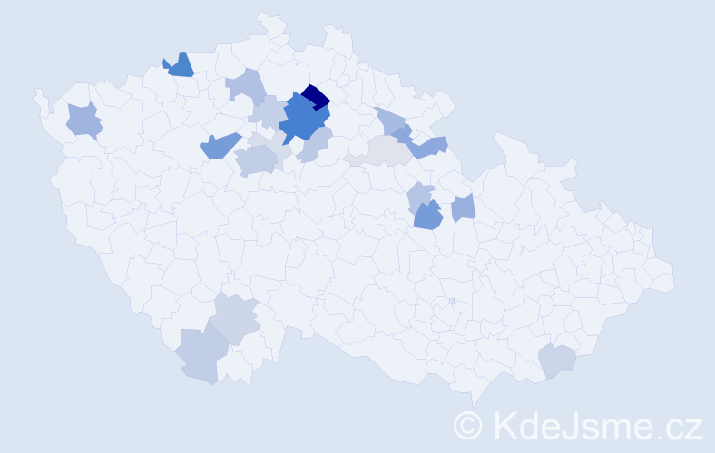 Příjmení: 'Korychová', počet výskytů 63 v celé ČR