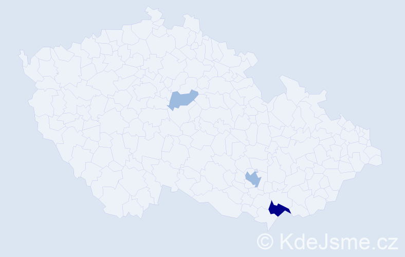 Příjmení: 'Holmok', počet výskytů 6 v celé ČR