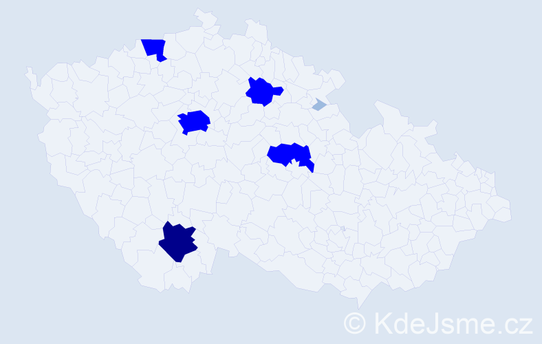 Příjmení: 'Trmatová', počet výskytů 17 v celé ČR