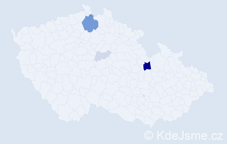 Příjmení: 'Tenenko', počet výskytů 13 v celé ČR