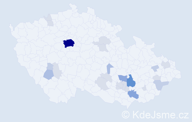 Příjmení: 'Grecová', počet výskytů 65 v celé ČR