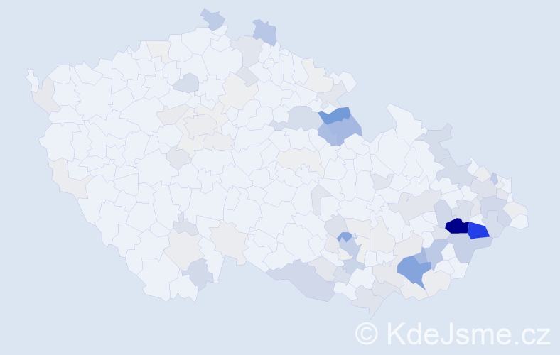 Příjmení: 'Stodůlková', počet výskytů 420 v celé ČR