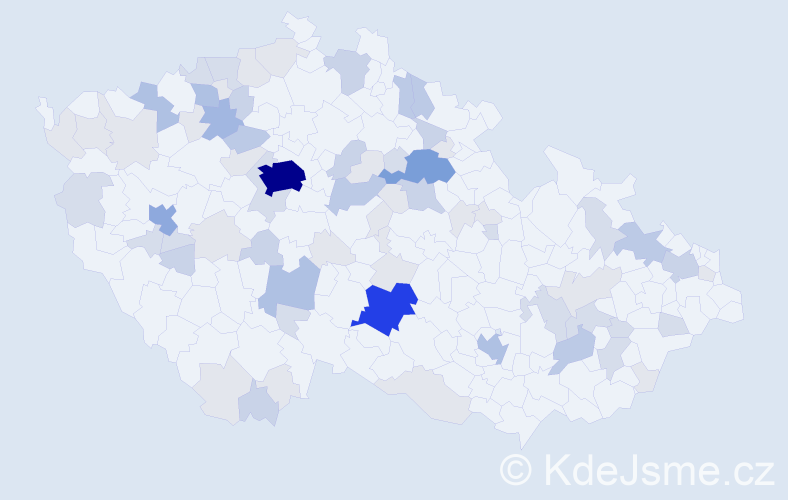 Příjmení: 'Brunová', počet výskytů 211 v celé ČR