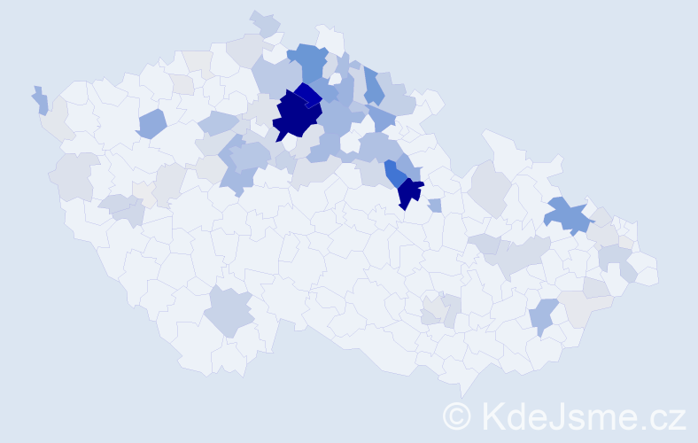 Příjmení: 'Šrajer', počet výskytů 322 v celé ČR