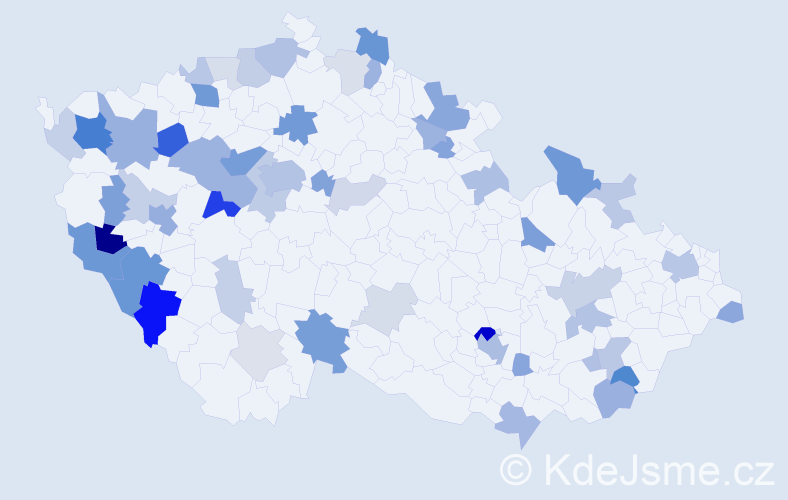 Příjmení: 'Baumann', počet výskytů 139 v celé ČR