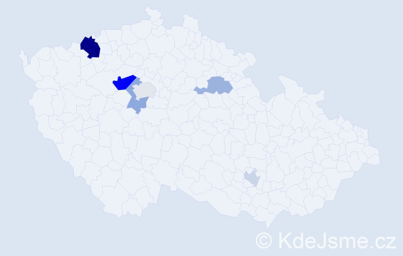 Příjmení: 'Fršlínková', počet výskytů 12 v celé ČR