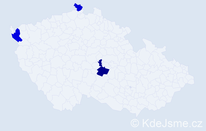 Příjmení: 'Lehrlová', počet výskytů 17 v celé ČR