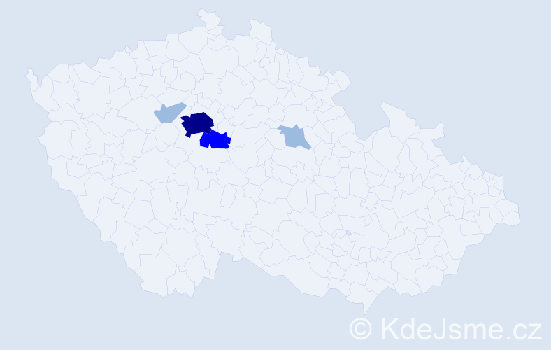 Příjmení: 'Shaynoha', počet výskytů 9 v celé ČR
