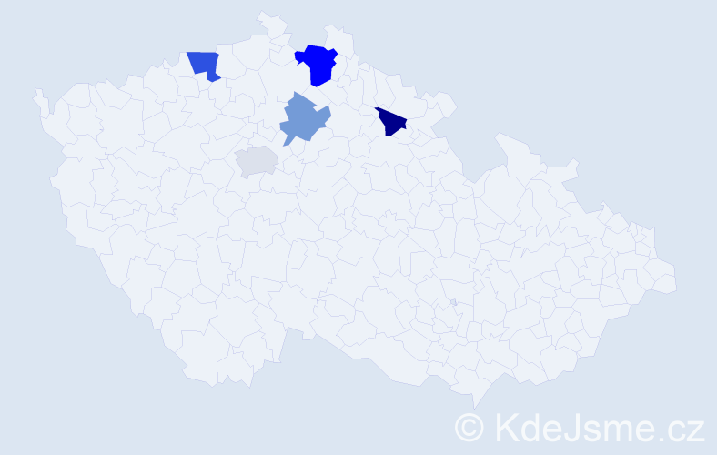 Příjmení: 'Malov', počet výskytů 8 v celé ČR