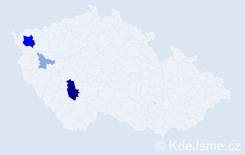 Příjmení: 'Klarner', počet výskytů 10 v celé ČR
