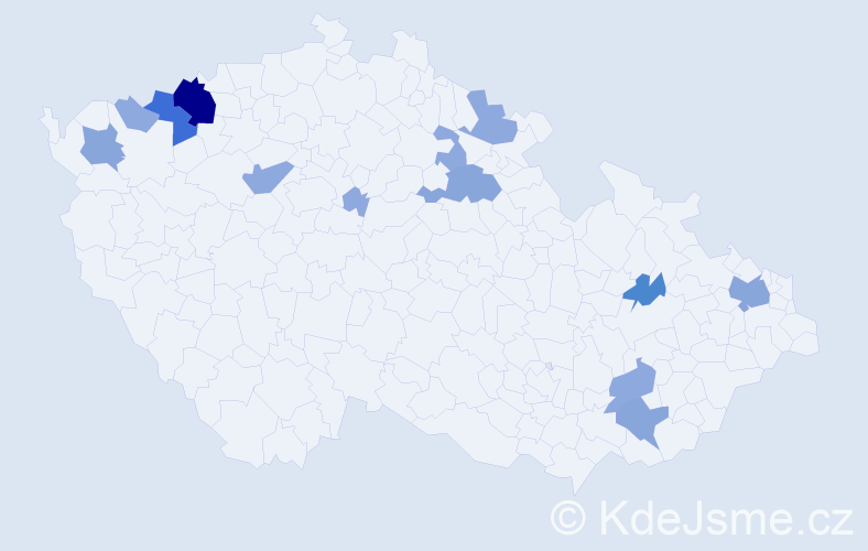 Příjmení: 'Sásová', počet výskytů 33 v celé ČR