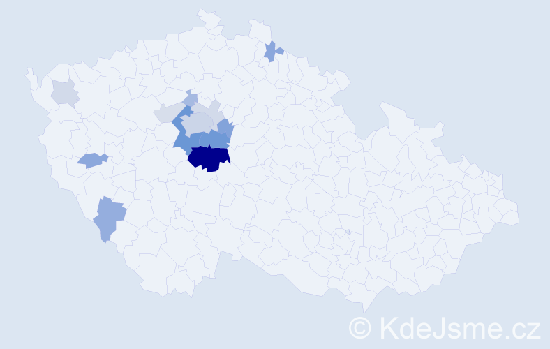Příjmení: 'Vrbovec', počet výskytů 42 v celé ČR