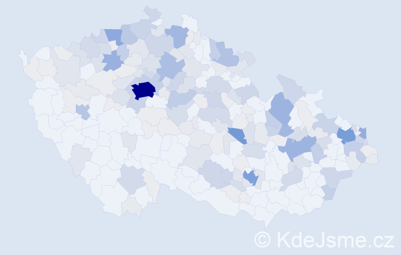 Příjmení: 'Dittrich', počet výskytů 764 v celé ČR