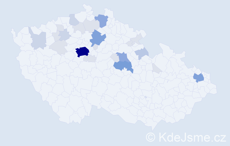 Příjmení: 'Morchová', počet výskytů 79 v celé ČR