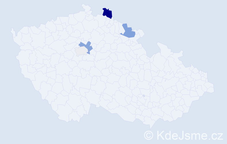 Příjmení: 'Fleiberková', počet výskytů 8 v celé ČR