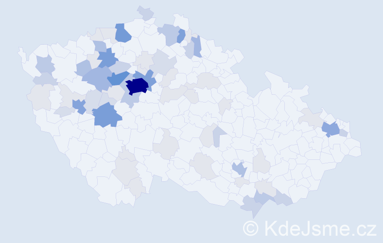 Příjmení: 'Kočárková', počet výskytů 222 v celé ČR