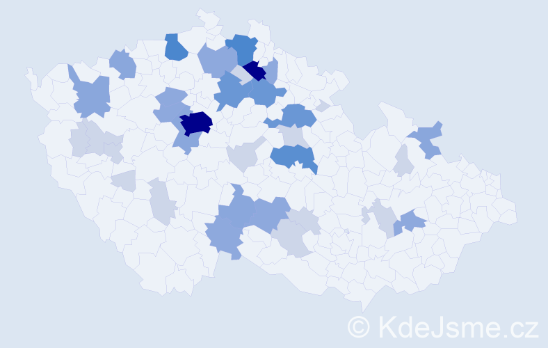 Příjmení: 'Charousková', počet výskytů 105 v celé ČR