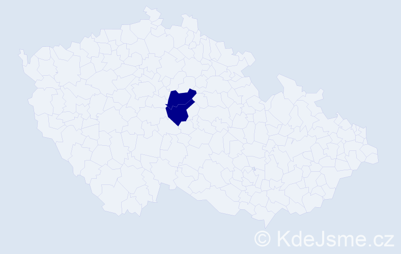 Příjmení: 'Valterstein', počet výskytů 6 v celé ČR