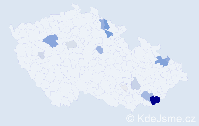 Příjmení: 'Kreisl', počet výskytů 43 v celé ČR
