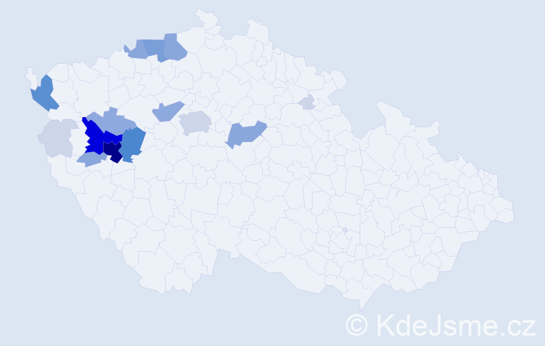 Příjmení: 'Korelus', počet výskytů 62 v celé ČR