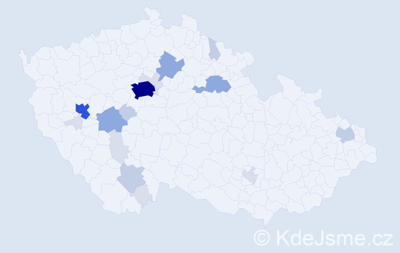 Příjmení: 'Leta', počet výskytů 59 v celé ČR