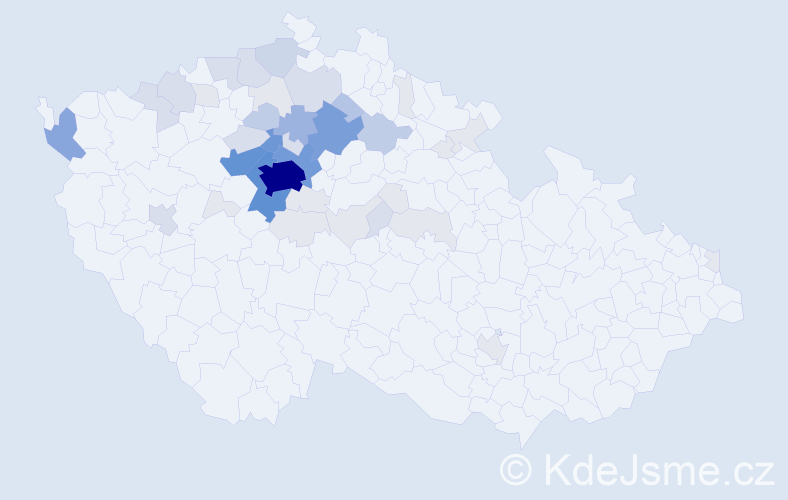 Příjmení: 'Kejmar', počet výskytů 176 v celé ČR