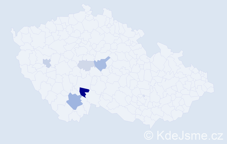 Příjmení: 'Lukucz', počet výskytů 17 v celé ČR