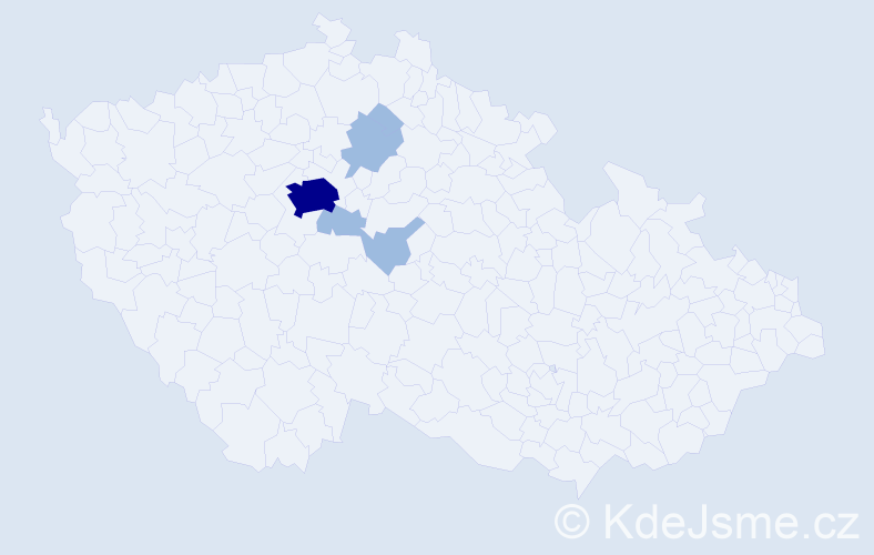 Příjmení: 'Koretskyy', počet výskytů 8 v celé ČR
