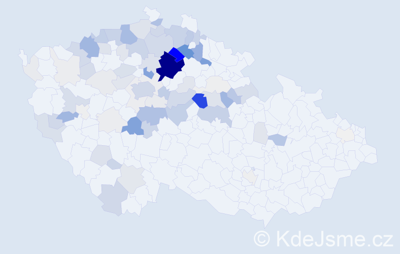 Příjmení: 'Dlasková', počet výskytů 375 v celé ČR