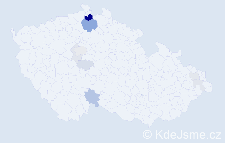 Příjmení: 'Halčin', počet výskytů 25 v celé ČR