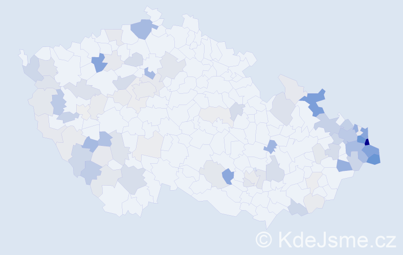 Příjmení: 'Baronová', počet výskytů 304 v celé ČR