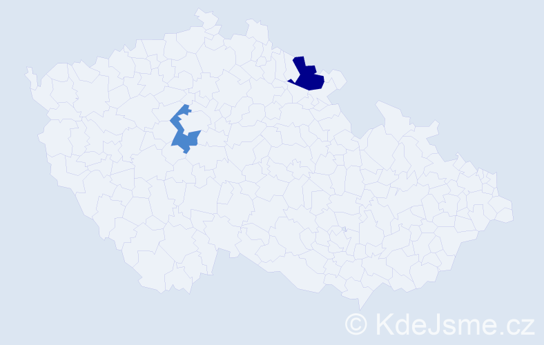 Příjmení: 'Lenzing', počet výskytů 6 v celé ČR