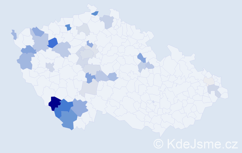 Příjmení: 'Nusková', počet výskytů 80 v celé ČR