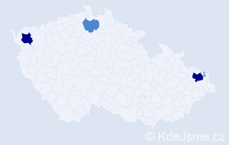 Příjmení: 'Igari', počet výskytů 13 v celé ČR