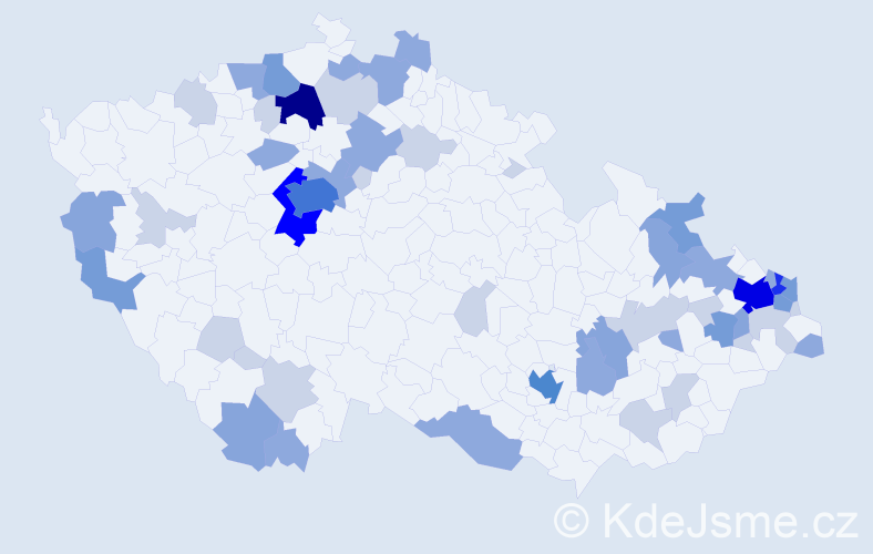 Příjmení: 'Minárik', počet výskytů 141 v celé ČR