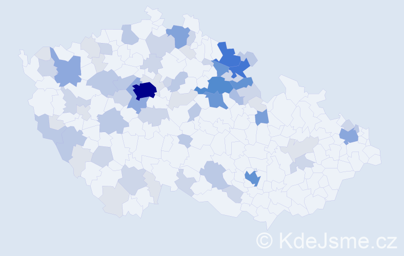 Příjmení: 'Obstová', počet výskytů 235 v celé ČR
