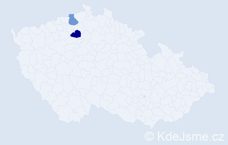 Příjmení: 'Mogoliuc', počet výskytů 2 v celé ČR