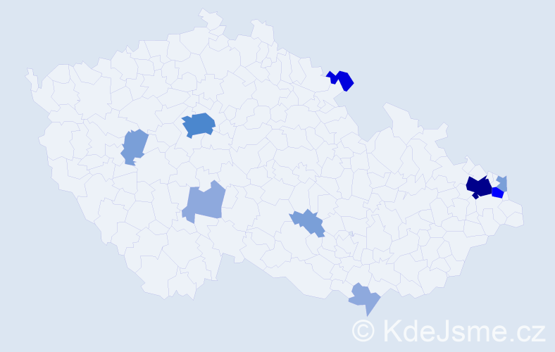 Příjmení: 'Koyš', počet výskytů 29 v celé ČR