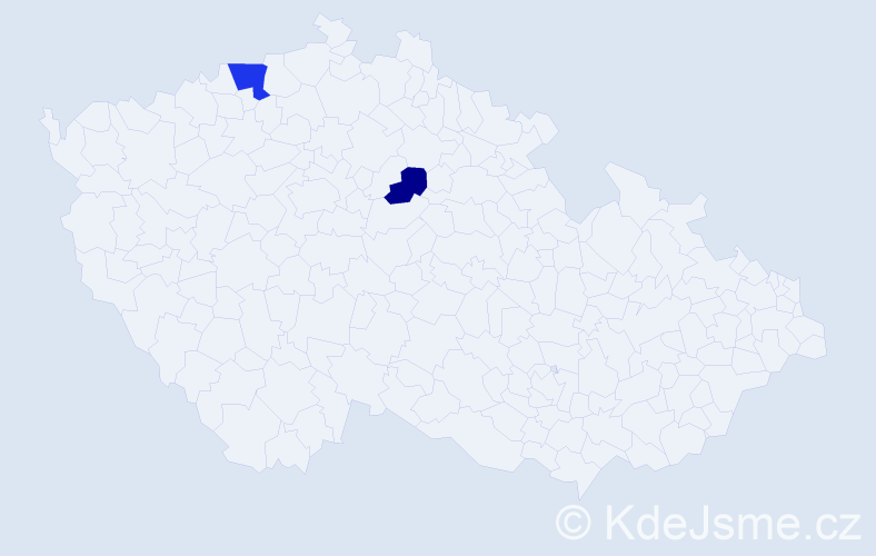 Příjmení: 'Minova', počet výskytů 3 v celé ČR