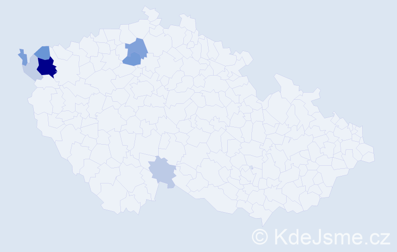 Příjmení: 'Zapfová', počet výskytů 23 v celé ČR