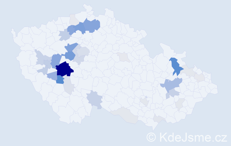 Příjmení: 'Šmatláková', počet výskytů 143 v celé ČR