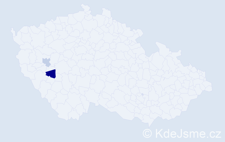 Příjmení: 'Keldi', počet výskytů 2 v celé ČR