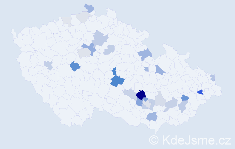 Příjmení: 'Kerberová', počet výskytů 80 v celé ČR