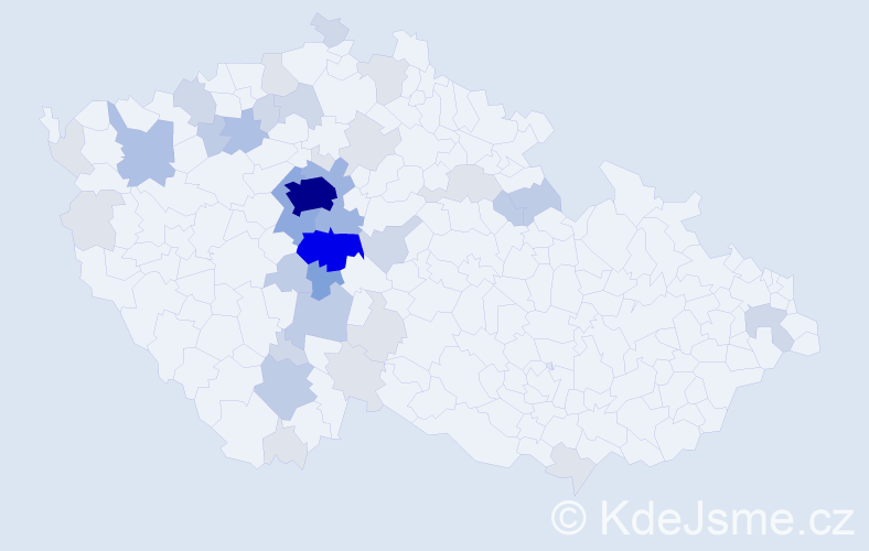 Příjmení: 'Baťha', počet výskytů 130 v celé ČR