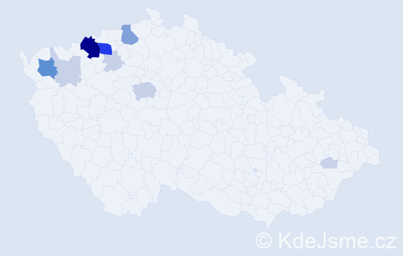 Příjmení: 'Redaj', počet výskytů 32 v celé ČR