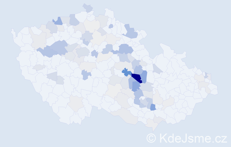 Příjmení: 'Makovský', počet výskytů 343 v celé ČR