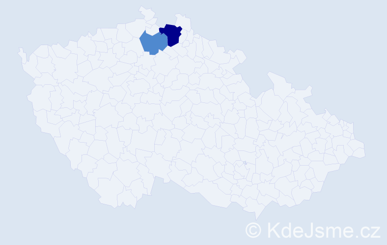 Příjmení: 'Čemeryš', počet výskytů 4 v celé ČR