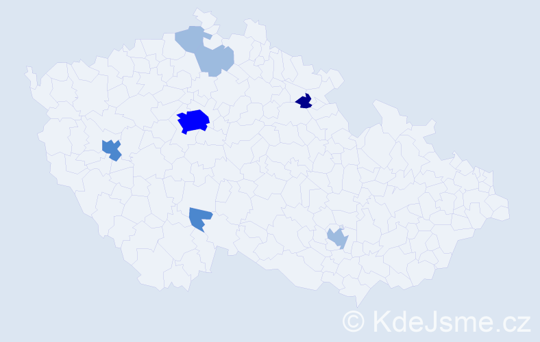 Příjmení: 'Horais', počet výskytů 14 v celé ČR
